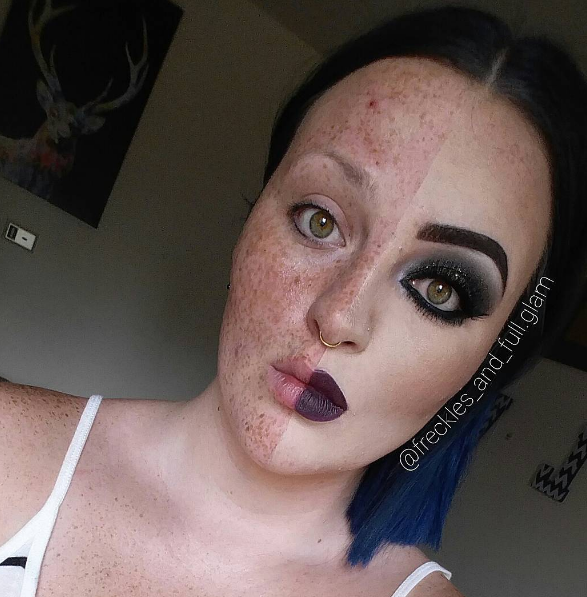 Illustration de l'article : 19 amazing new pictures of girls with and without makeup