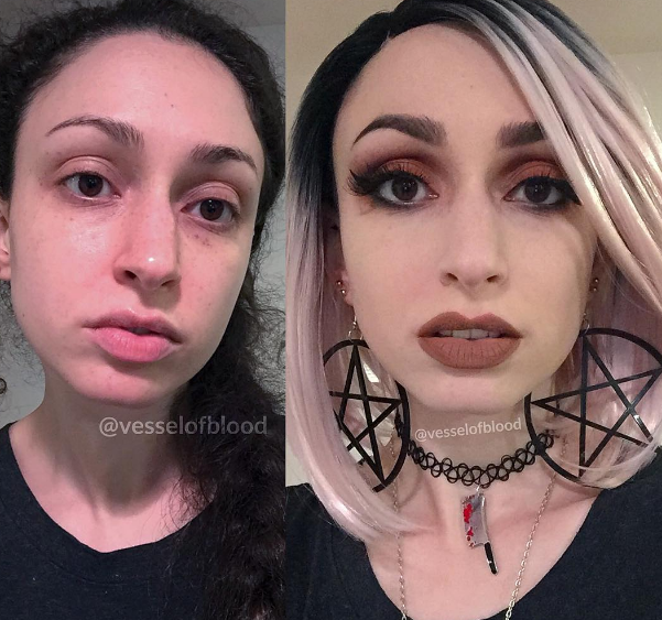 Illustration de l'article : 19 amazing new pictures of girls with and without makeup