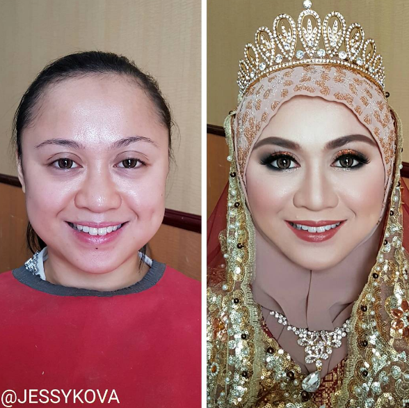 Illustration de l'article : 19 amazing new pictures of girls with and without makeup