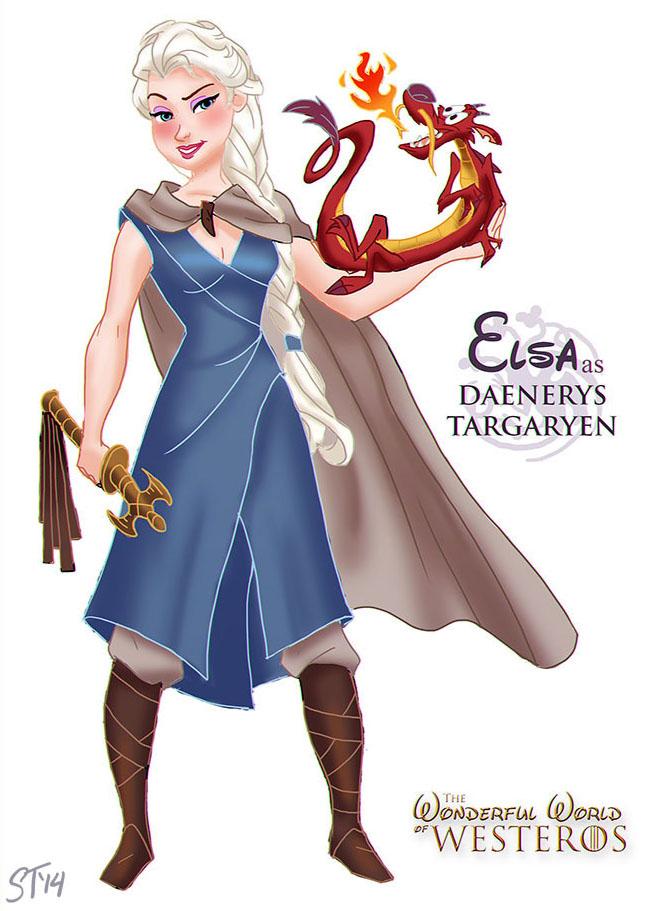 Illustration de l'article : 12 Disney princesses transformed into “Game of Thrones” characters!