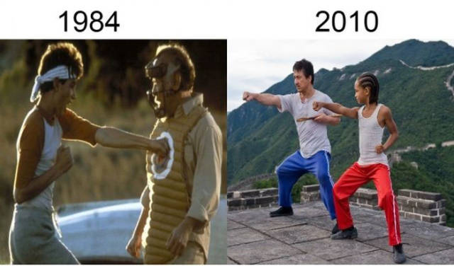 Illustration de l'article : 17 amazing comparisons between the original film and its recent remake