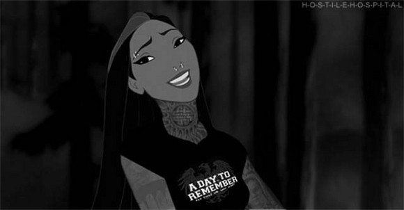 Illustration de l'article : Top 19 Disney princesses with tattoos and piercings in badass style!