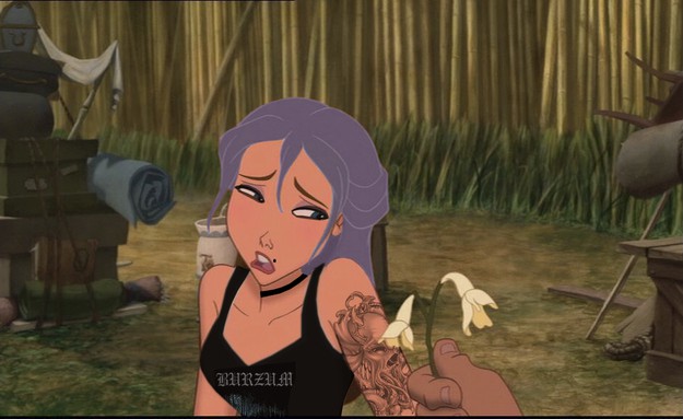 Illustration de l'article : Top 19 Disney princesses with tattoos and piercings in badass style!