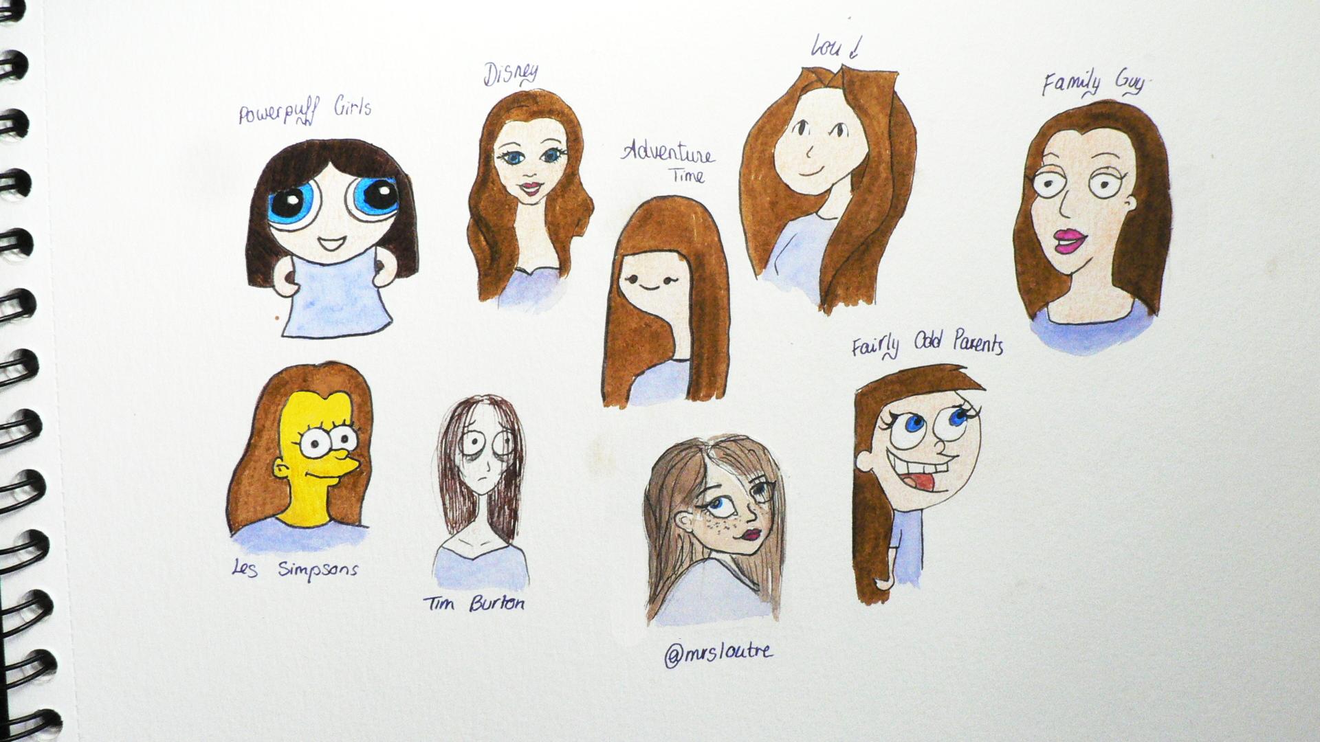 Illustration de l'article : 22 amateur designers create a portrait in the styles of all the cartoons!