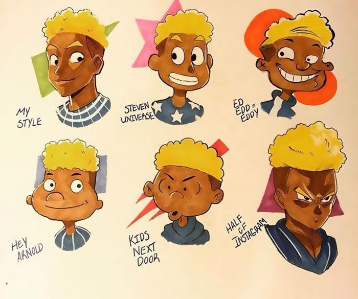 Illustration de l'article : 22 amateur designers create a portrait in the styles of all the cartoons!