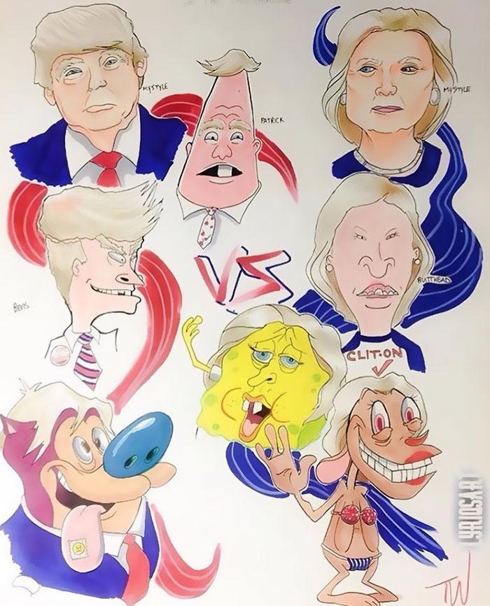 Illustration de l'article : 22 amateur designers create a portrait in the styles of all the cartoons!
