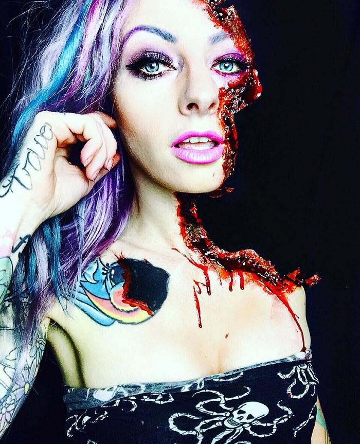 Illustration de l'article : 40 of the most terrifying make-up looks for Halloween! Which ones are the scariest?