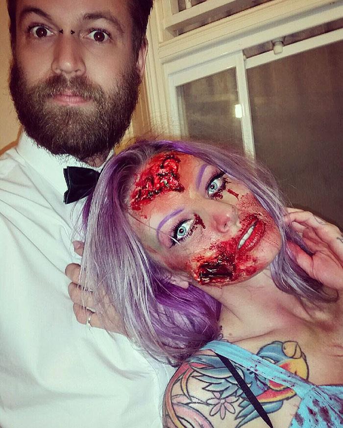 Illustration de l'article : 40 of the most terrifying make-up looks for Halloween! Which ones are the scariest?