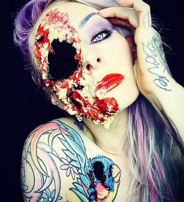 Illustration de l'article : 40 of the most terrifying make-up looks for Halloween! Which ones are the scariest?