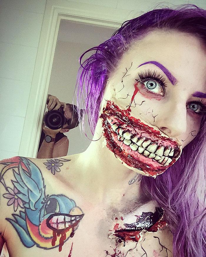 Illustration de l'article : 40 of the most terrifying make-up looks for Halloween! Which ones are the scariest?