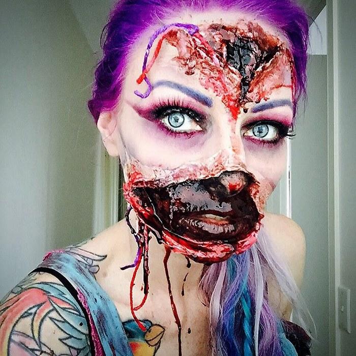 Illustration de l'article : 40 of the most terrifying make-up looks for Halloween! Which ones are the scariest?