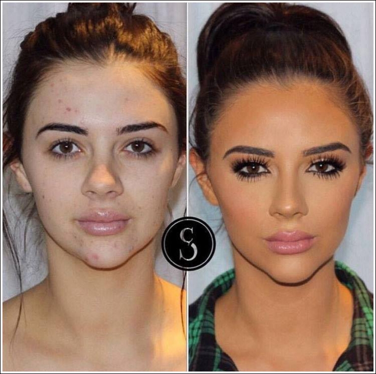 Illustration de l'article : With and without! It's crazy what makeup can do... 18 photos that prove it again!