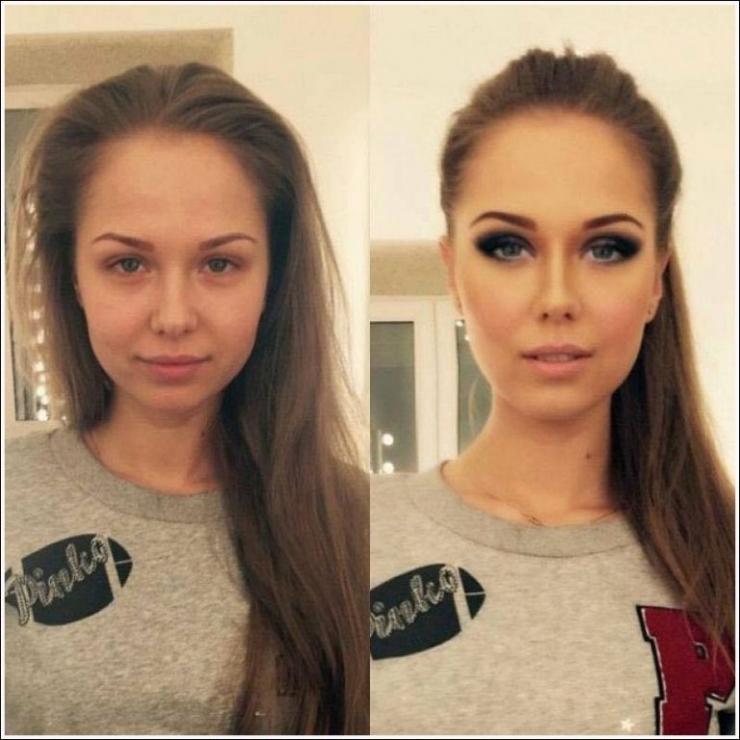 Illustration de l'article : With and without! It's crazy what makeup can do... 18 photos that prove it again!