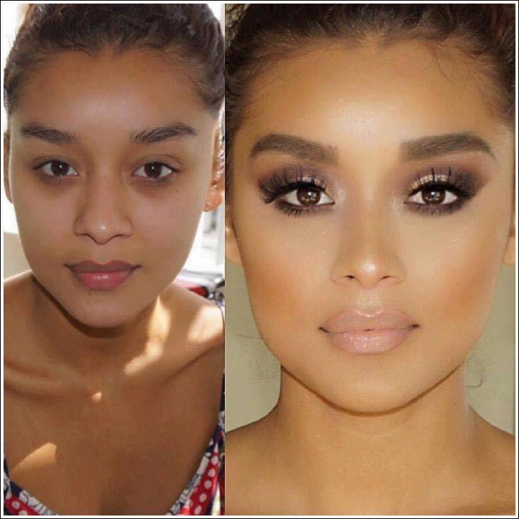 Illustration de l'article : With and without! It's crazy what makeup can do... 18 photos that prove it again!