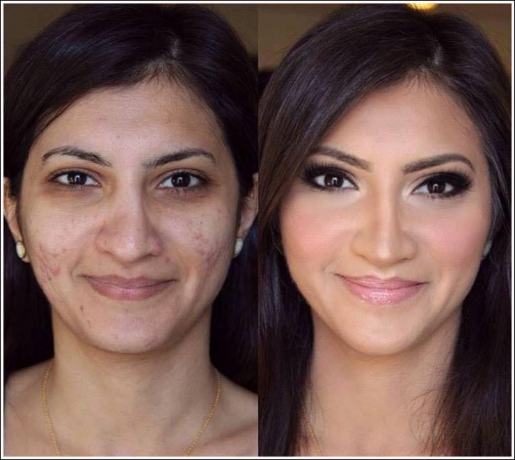 Illustration de l'article : With and without! It's crazy what makeup can do... 18 photos that prove it again!