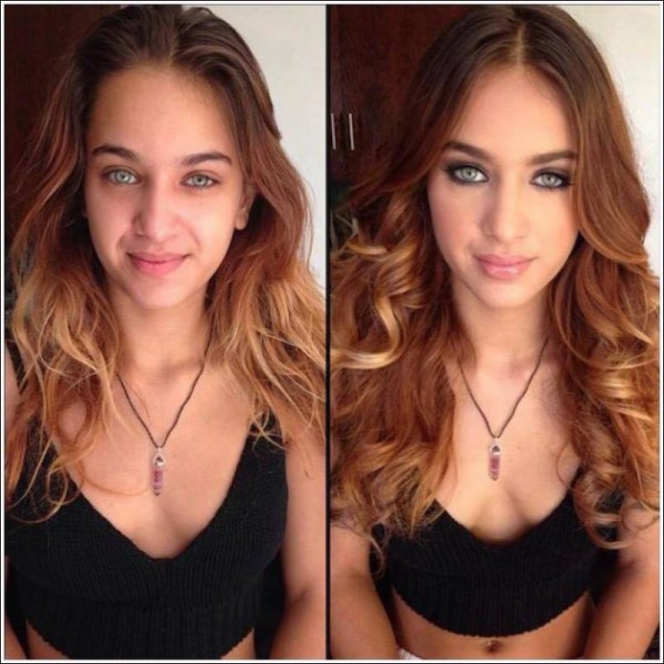 Illustration de l'article : With and without! It's crazy what makeup can do... 18 photos that prove it again!