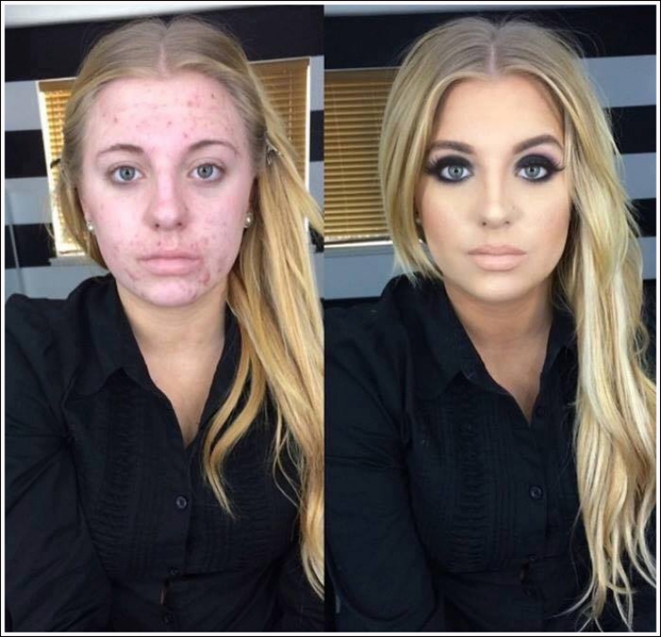 Illustration de l'article : With and without! It's crazy what makeup can do... 18 photos that prove it again!