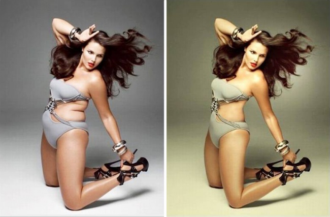 Illustration de l'article : 13 photos of stars before and after Photoshop