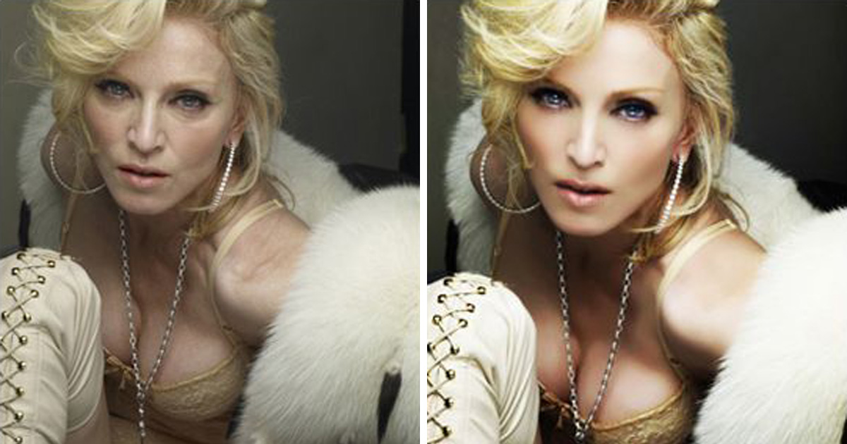 Illustration de l'article : 13 photos of stars before and after Photoshop