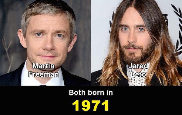 Illustration de l'article : Top 22 celebrities who are the same age despite their appearance!