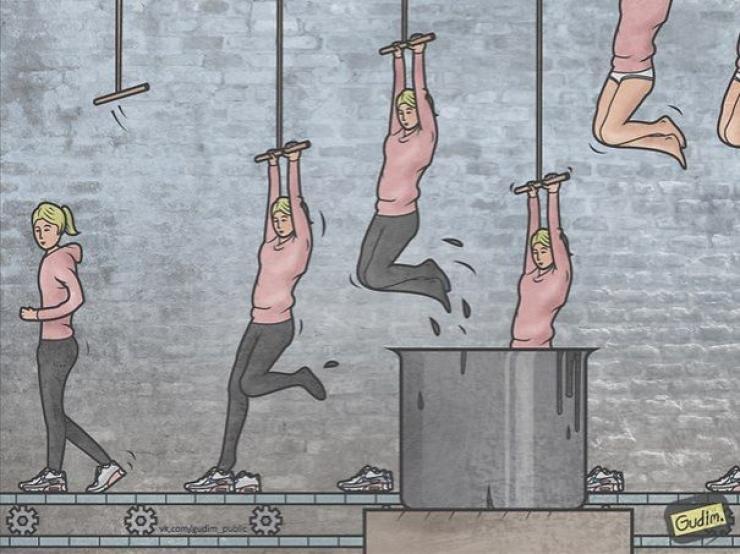 Illustration de l'article : 28 of our society&rsquo;s vices illustrated by Anton Gundim! Which ones are the most realistic?