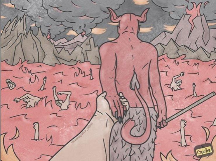 Illustration de l'article : 28 of our society&rsquo;s vices illustrated by Anton Gundim! Which ones are the most realistic?