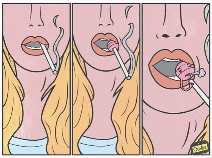 Illustration de l'article : 28 of our society&rsquo;s vices illustrated by Anton Gundim! Which ones are the most realistic?