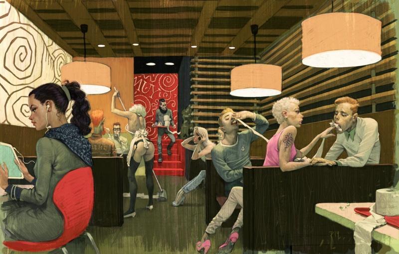 Illustration de l'article : 15 satirical illustrations that show the sad reality of this world. Which ones are the most alarming?