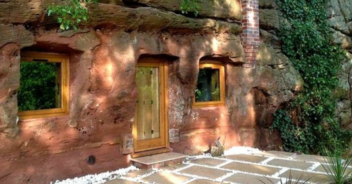 He lives in this 800year old cave... But when you see the inside, you