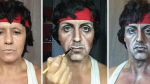 Illustration : "Thanks to makeup, she transforms into 12 celebrities! This is amazing..."