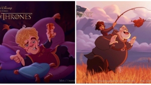 Illustration : "What if Game of Thrones was created by Disney?"