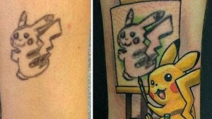 Illustration : "Of these 51 tattoo fails, which ones were covered up the best?"