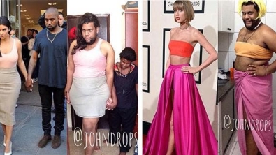 Illustration : 12 photos of a guy imitating how celebrities look on Instagram! Which ones are the most hilarious?