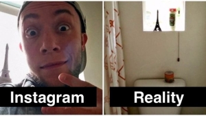 Illustration : "23 revealing photos that divulge the truth behind perfect social network snaps"