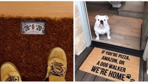 Illustration : "20 hilariously funny doormat ideas for your home"