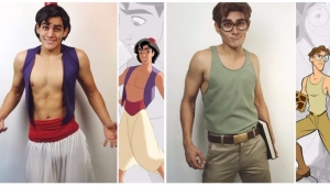 Illustration : "A cosplay pro who seamlessly transformed himself into Disney heroes"
