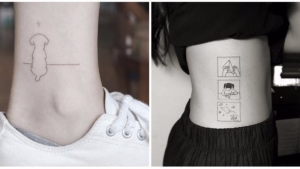 Illustration : "30 awesomely beautiful and feminine minimalist tattoos"