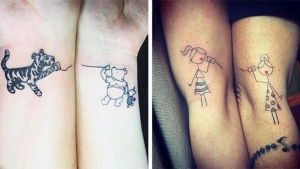 Illustration : "22 mother/daughter tattoos that might inspire you"