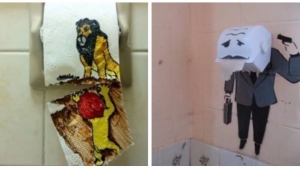 Illustration : "16 awesome drawings found in public restrooms"