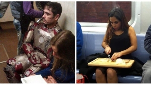 Illustration : "25 unexpected people seen on public transportation"