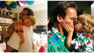 Illustration : "15 photos of Arnold Schwarzenegger being an awesome dad"