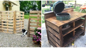 Illustration : "24 creative ways to upcycle old wooden pallets"