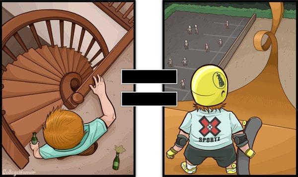 Illustration de l'article : 17 illustrations that show us how our view of things changes with alcohol! Which ones are the most realistic?
