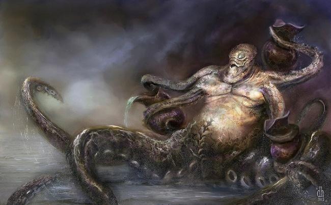 Illustration de l'article : The 12 signs of the zodiac illustrated as terrifying monsters by an American artist!