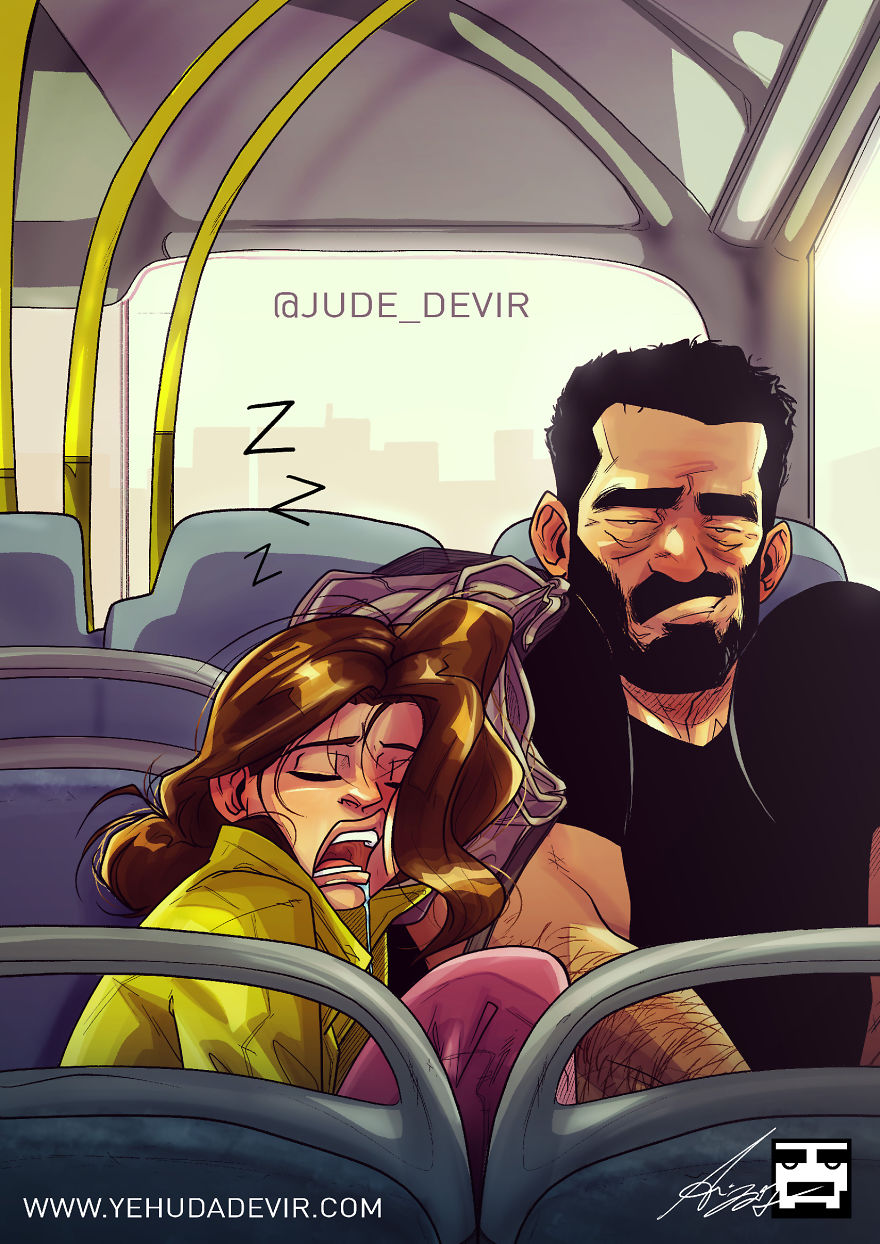 Illustration de l'article : An artist illustrates his daily life with his wife in a hilarious comic strip