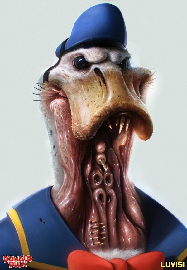 Illustration de l'article : 11 cartoon heroes made into monsters! Which ones are the most horrible?