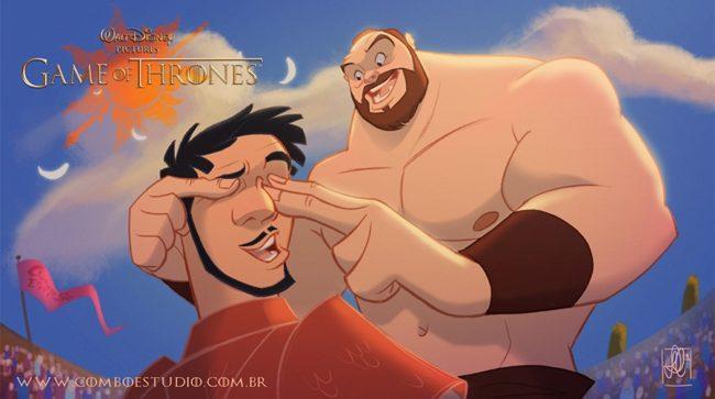 Illustration de l'article : What if “Game of Thrones” was combined with Disney? 11 illustrations for you to check out!