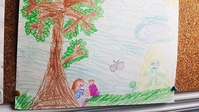 Illustration de l'article : 16 drawings children made at school that would scare their parents!