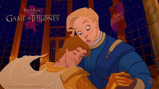 Illustration de l'article : What if “Game of Thrones” was combined with Disney? 11 illustrations for you to check out!