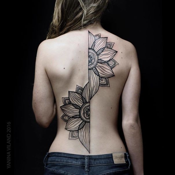 Illustration de l'article : 20 elegant and feminine spine tattoos